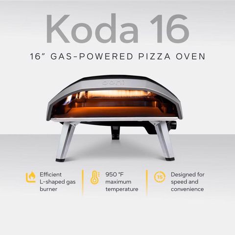 Ooni Koda 16 Propane Gas Outdoor Pizza Oven Black Mfr# UU-P0AB00