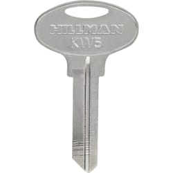 HILLMAN Traditional Key House/Office Key Blank 66 Single For Kwikset Locks Silver