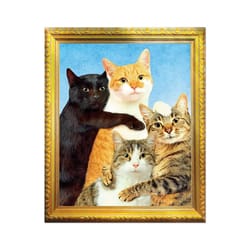 Apply Stickers, Inc Cats & Kittens, Art Sticker Gold, Blue, Orange 1 pc