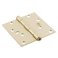 Ace 4 in. L Satin Brass Residential Door Hinge 3 pk