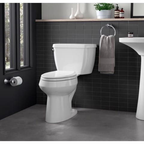 Kohler Cachet Slow Close Elongated White Plastic Toilet Seat Mfr