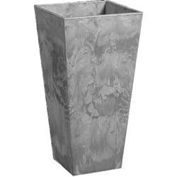 Novelty ArtStone 13.5 in. H X 7.5 in. W X 7.5 in. D Resin Ella Tall Tall Planter Gray
