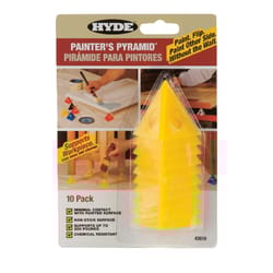 Hyde 2-1/2 in. W Yellow Plastic Painter's Pyramid Work Supports