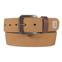 Carhartt 35 in. 38 in. Cotton/Leather Duck Belt 1.5 in. W Brown