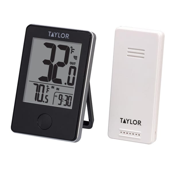 Outdoor clock & thermometer