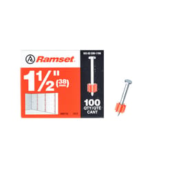 Ramset .3 in. D X 1.5 in. L Steel Flat Head Drive Pin 100 pk
