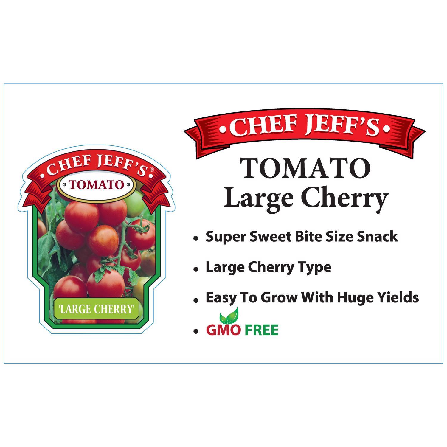 Chef Jeff Red Standard Large Cherry Tomato Vegetable Plant Mfr