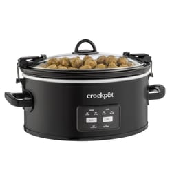 Crock-Pot 6 qt Black Stoneware Programmable Slow Cooker