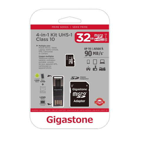 Gigastone 32 GB Micro SD Flash Memory Universal Pack 1 pk Mfr# GS
