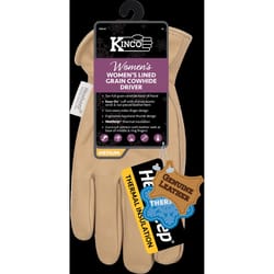 Kinco Women's Outdoor Driver Jersey Work Gloves Gold L 1 pair