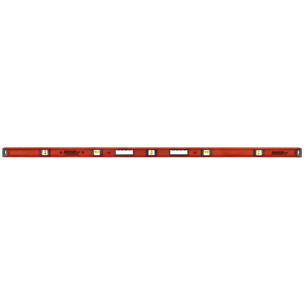 Johnson 78 in. Aluminum Magnetic Heavy Duty I-Beam Level 5 vial Deals ...