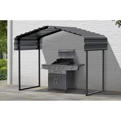 Arrow 10 ft. x 6 ft. Galvanized Steel Standard Peak Carport without Floor Kit