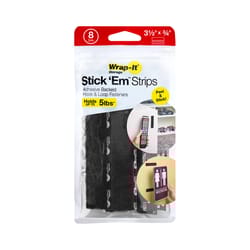 Wrap-It Stick 'Em Medium Nylon Hook and Loop Fastener 3.05 in. L 1 pk