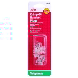 Ace 0 ft. L Clear Modular Telephone Line Cable