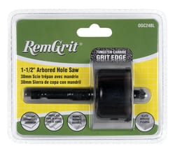 Disston RemGrit 1-1/2 in. Carbide Grit 7/8 in. L X 1/4 in. D Hole Saw Arbor Included