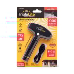 TripleLite 1000 lm Black LED Rechargeable Flashlight TR 18650 Battery