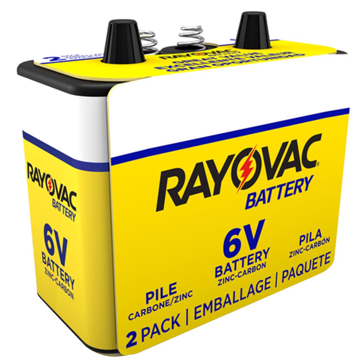 Rayovac Zinc Carbon 6-Volt 6 V 8.5 mAh Lantern Battery 2 pk Mfr