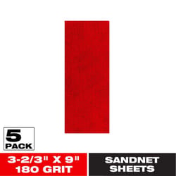 Diablo SandNET 9 in. L X 3-2/3 in. W 150 Grit Ceramic Blend Sanding Sheet 5 pk