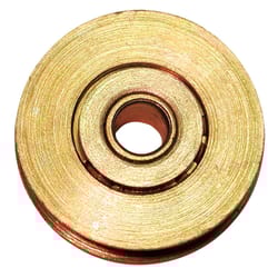 Barton Kramer 1-1/4 in. D X 0.33 in. L Gold Steel Sliding Door Guide 2 pk