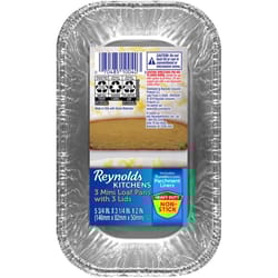 Reynolds Kitchens 3 in. W X 6 in. L Loaf Pan Blue 3 pc