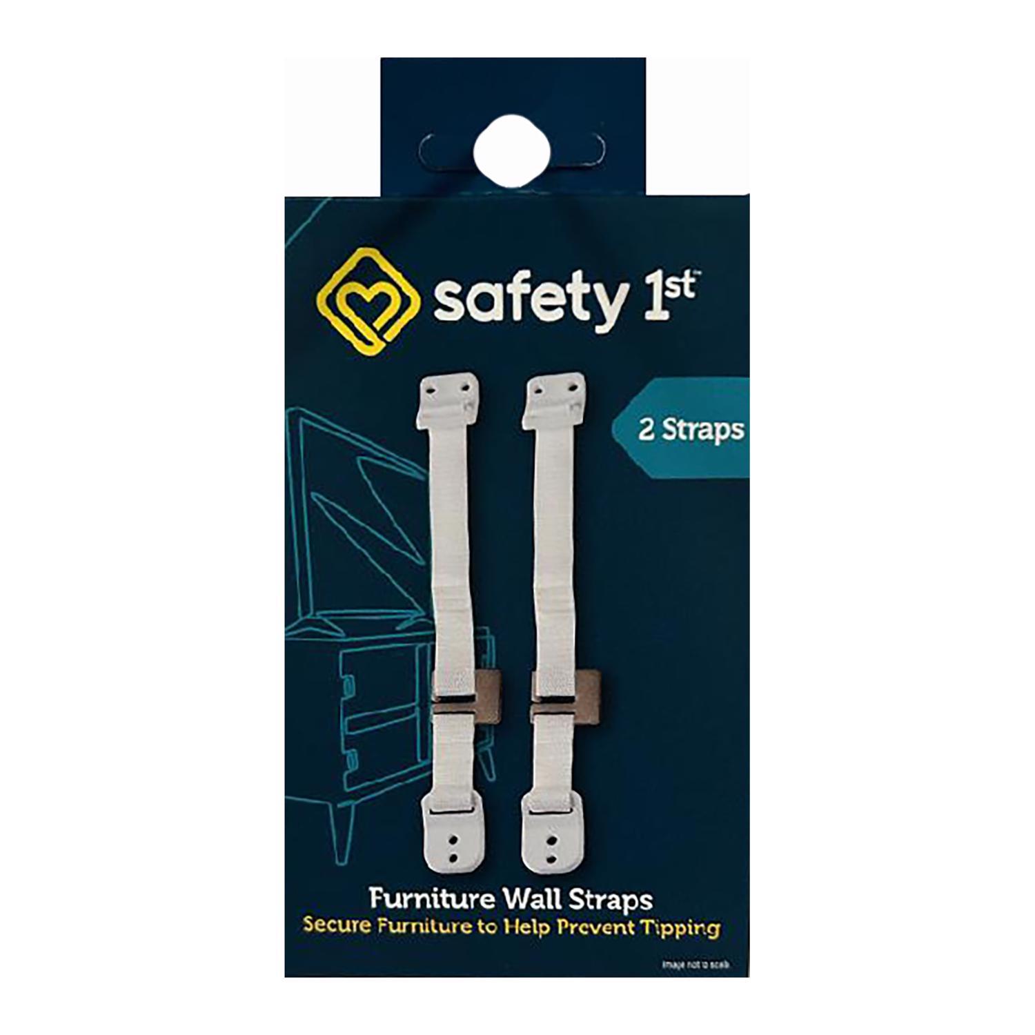 Kit Anti-basculement Pour Meubles - Sangles De Sécurité Métal, Fixation Murale, Pour Protéger Enfants Et Animaux