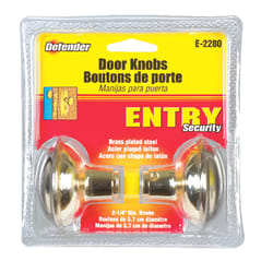 Prime-Line Bright Brass Replacement Knobs