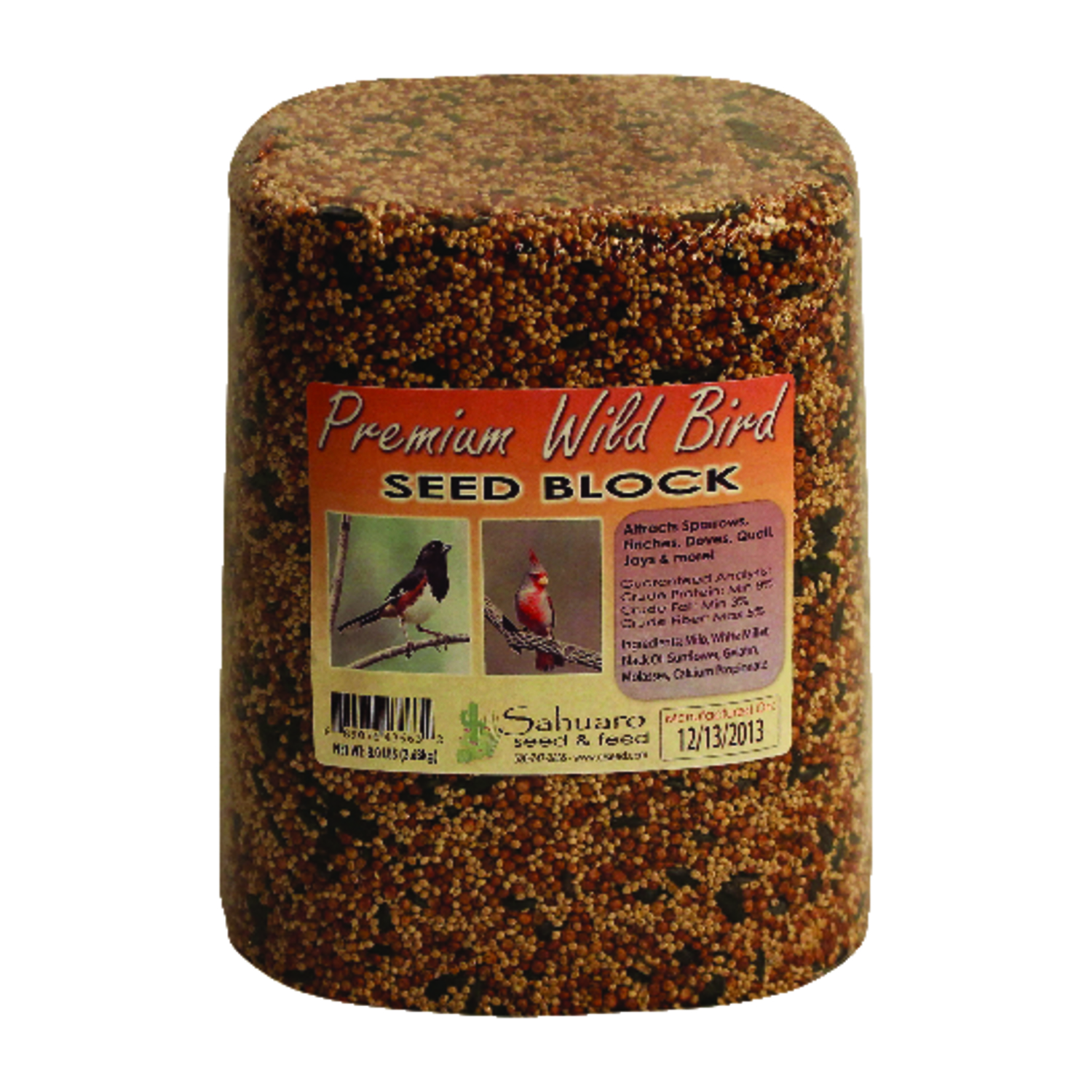 Assorted Species Millet Bird Food Block 8 lb