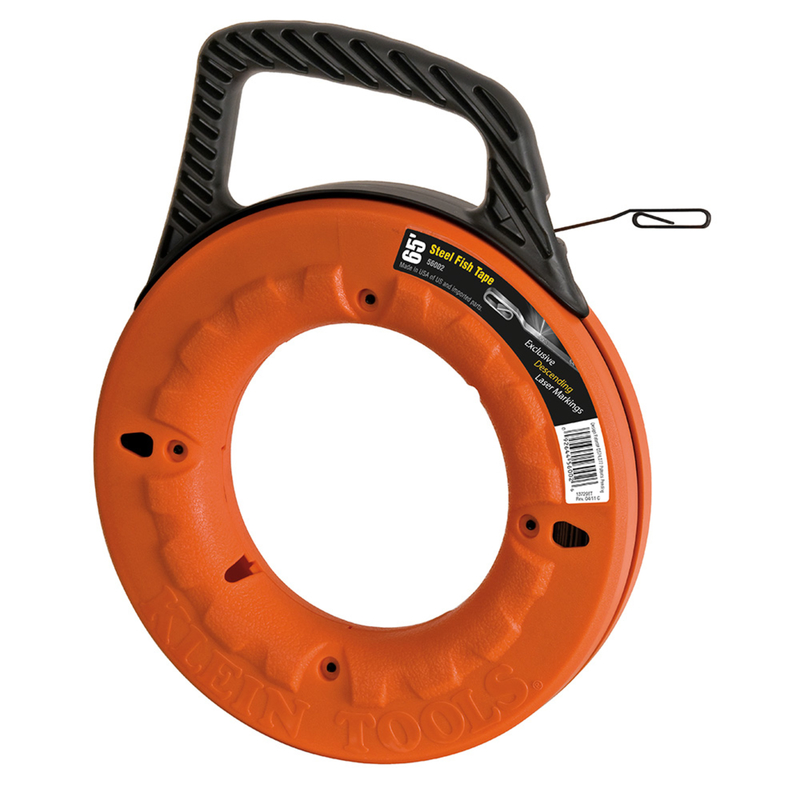 Klein Tools 1/8in Wide Steel Fish Tape 65 ft - 56002