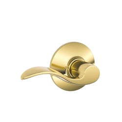 Schlage Accent Bright Brass Passage Lever