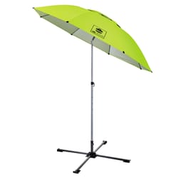 Ergodyne Shax 7.5 ft. Tiltable Lime Patio Umbrella