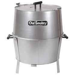 Old Smokey Products 21 in. Large Charcoal Grill Silver