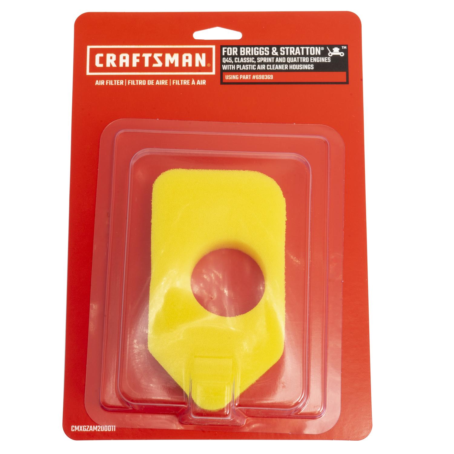 Craftsman Small Engine Air Filter For Replacement part for Air