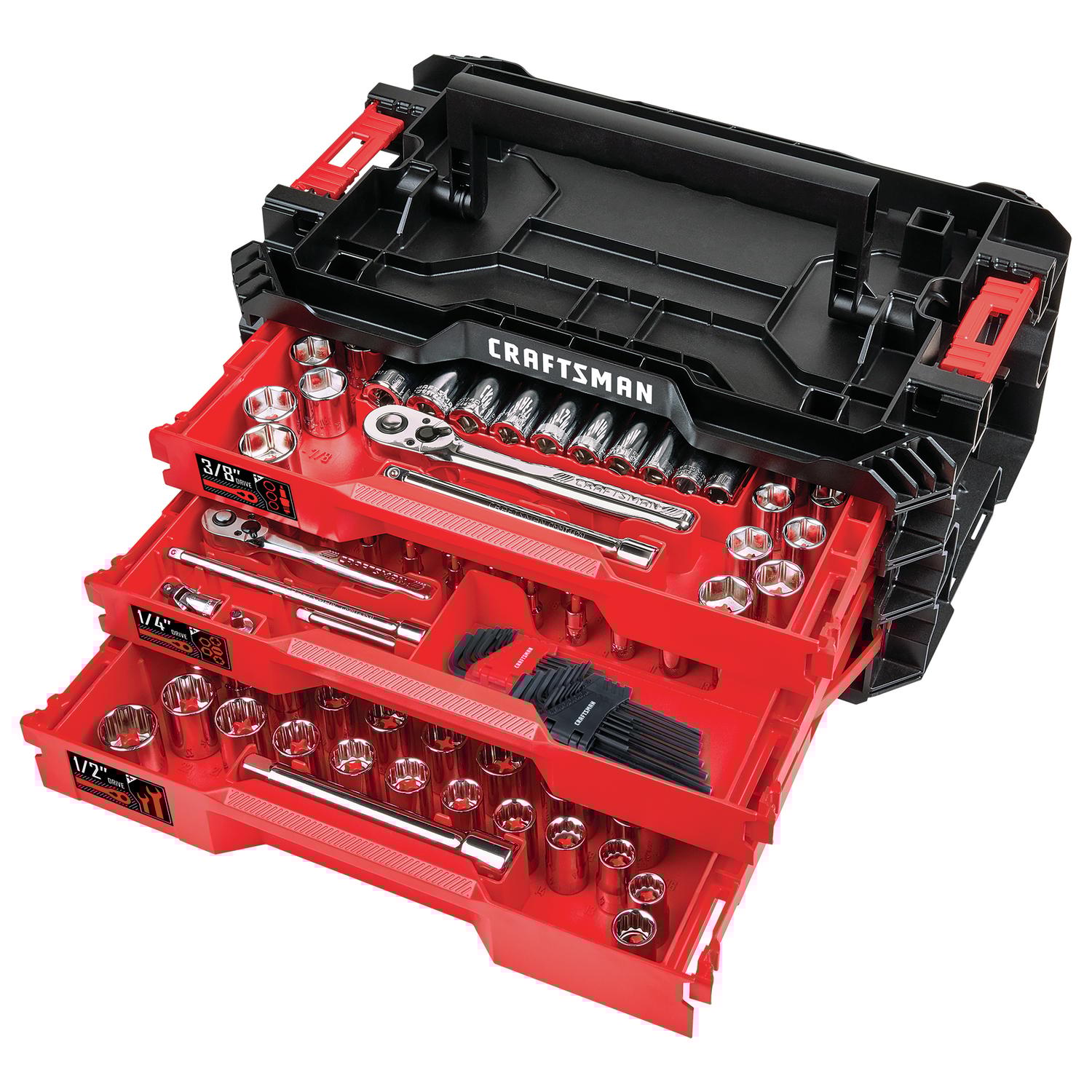 Craftsman VersaStack 1/4, 3/8 and 1/2 in. drive Metric and SAE 6