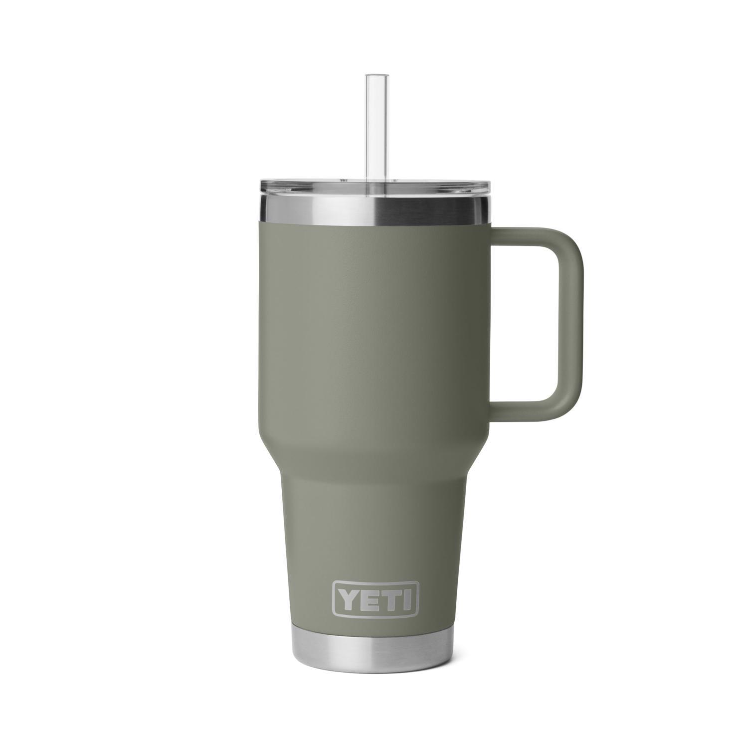 YETI Rambler 35 oz Pampa Green BPA Free Straw Mug