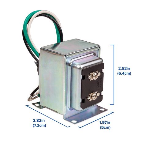 Heath Zenith Silver Metal Wired Door Chime Transformer Mfr