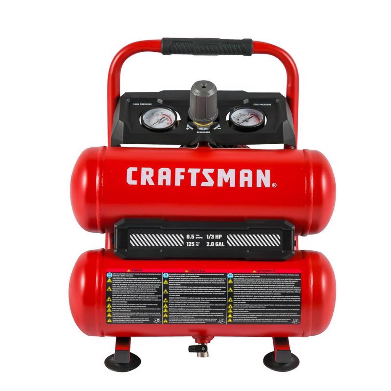Grip-Rite 4.3-Gallon Single Stage Portable Electric Twin Stack Air Compressor At - View #5