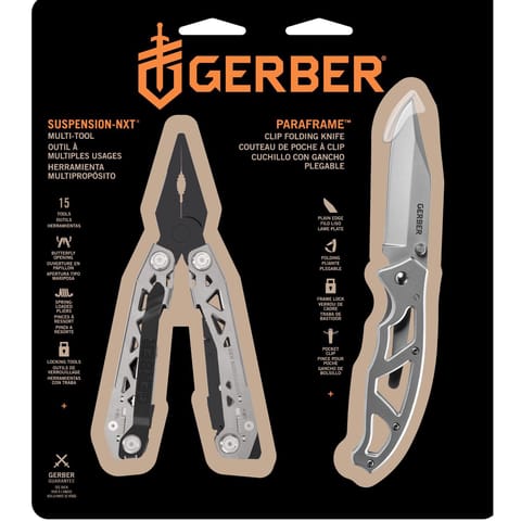 Gerber Suspension-NXT/Paraframe Black/Silver On The Job Multi-Tool