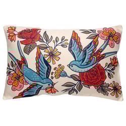 Karma Lumbar 4 in. H X 18 in. L Multicolored Polyester Sparrow Pillow