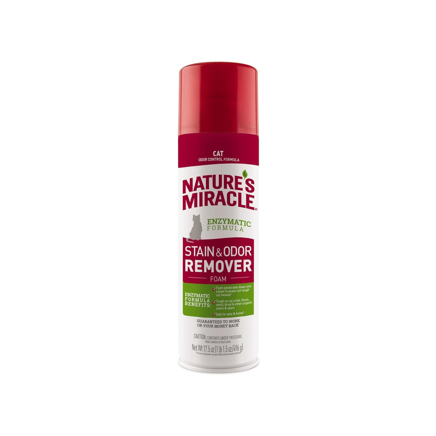 Nature's Miracle Cat Foam Enzyme Stain And Odor Remover oz