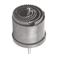 GreatNeck Assorted in. Steel 1 in. L X 1/4 in. D 7-in-1 Hole Saw Arbor Included