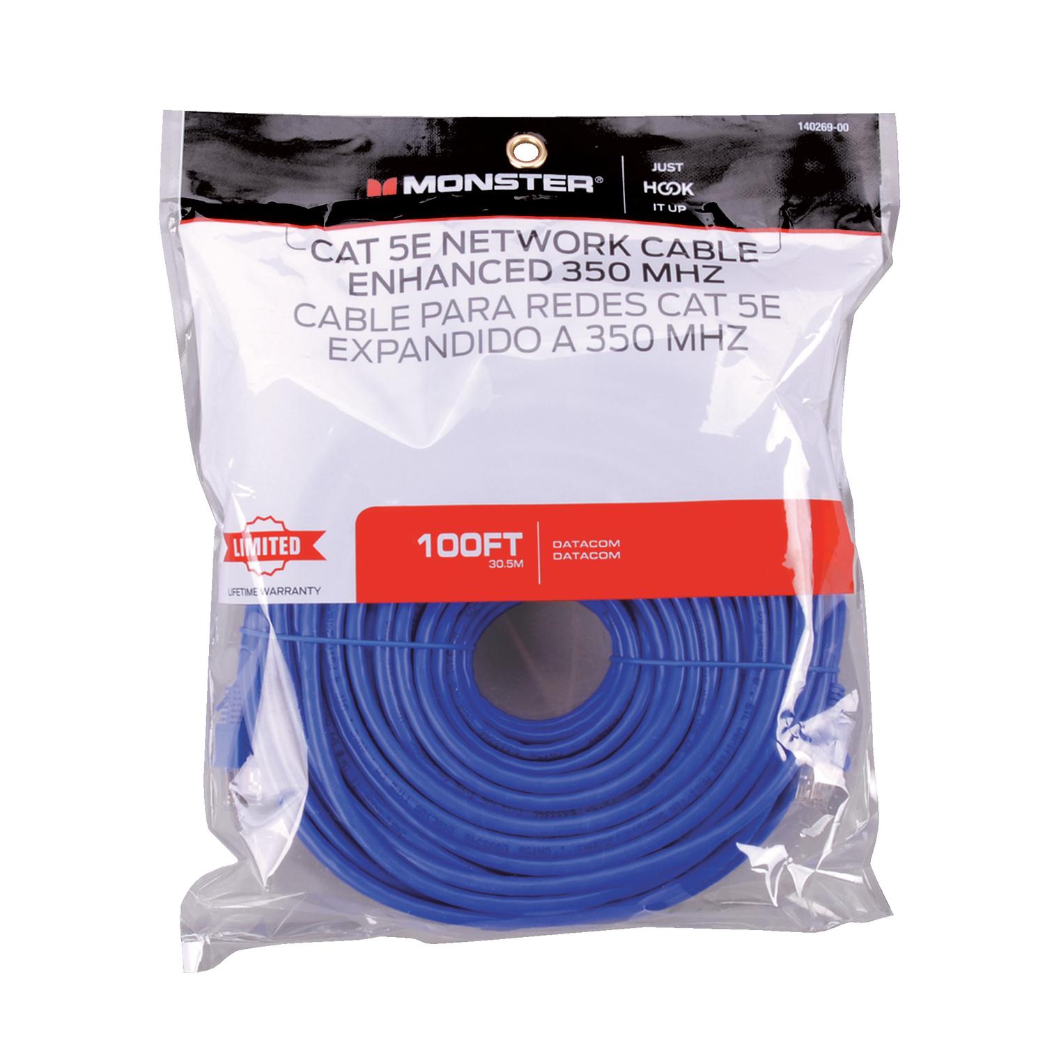 Monster Just Hook It Up 100 L Category 5E Networking Cable Mfr