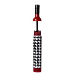 Vinrella Black/White Houndstooth 38 in. D Umbrella