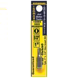 Eazypower Isomax Clutch 5/32 in. X 1 in. L Insert Bit M2 Steel 1 pc