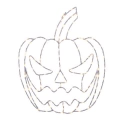 Celebrations Orange 155 ct 15 in. LED Prelit Illuminated Pumpkin Window Decor