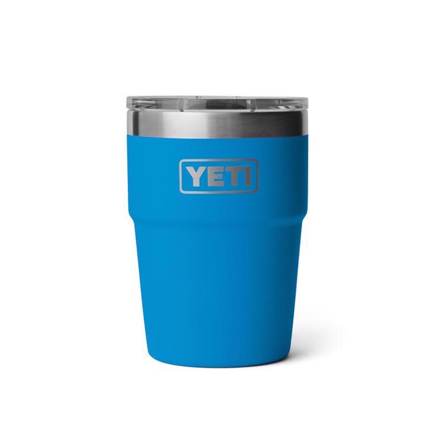 YETI Rambler 16 oz Big Wave Blue BPA Free Insulated Cup Mfr