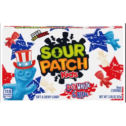 Sour Patch Kids Blue Raspberry/Redberry/Lemon Candy 3.08 oz