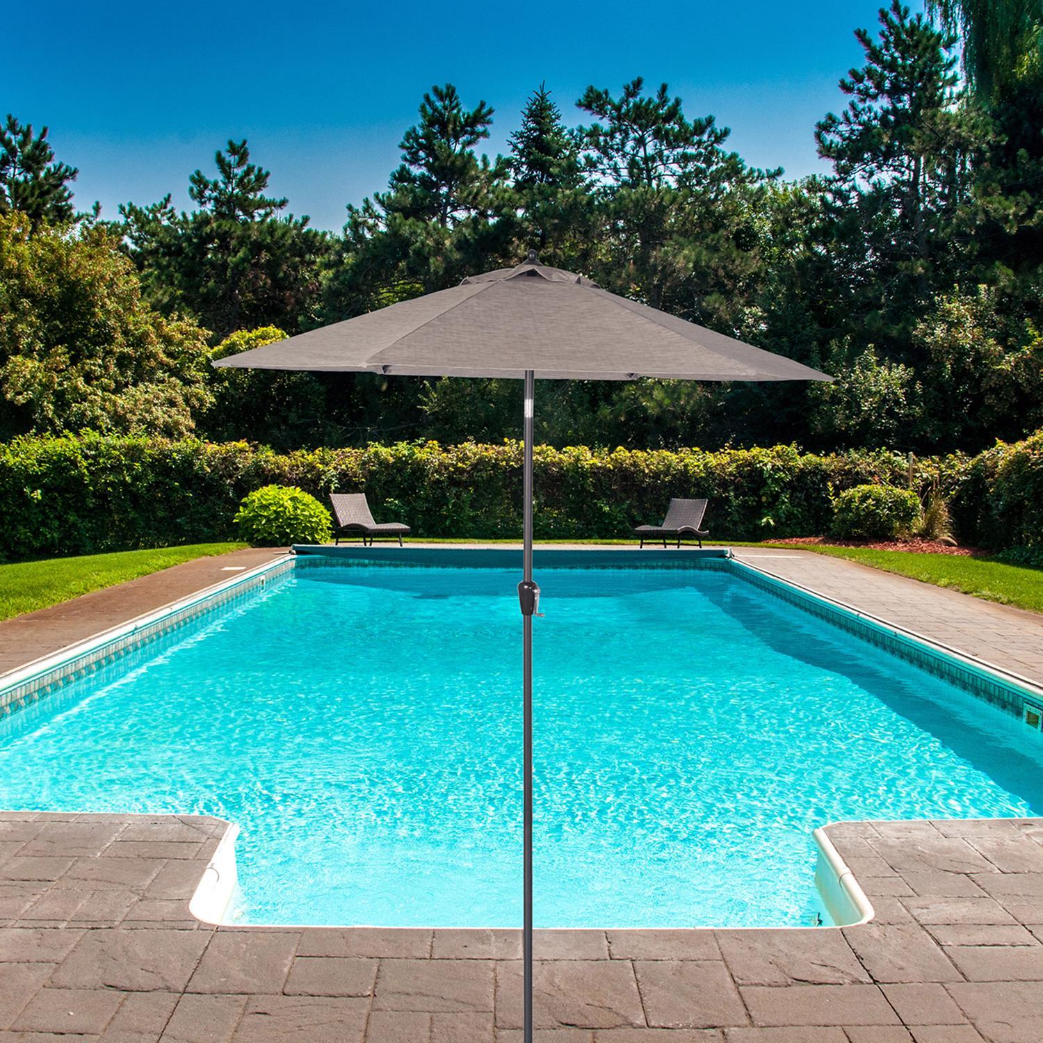 double wind vent patio umbrella 11' Cantilever Outdoor Umbrella with Double Wind Vents