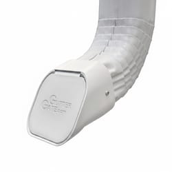 GutterGate 3 in. H X 3 in. W X 4 in. L White Plastic Rectangular Downspout Adapter