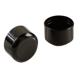 Shepherd Hardware Plastic Leg Tip Black Round 1 in. W 4 pk