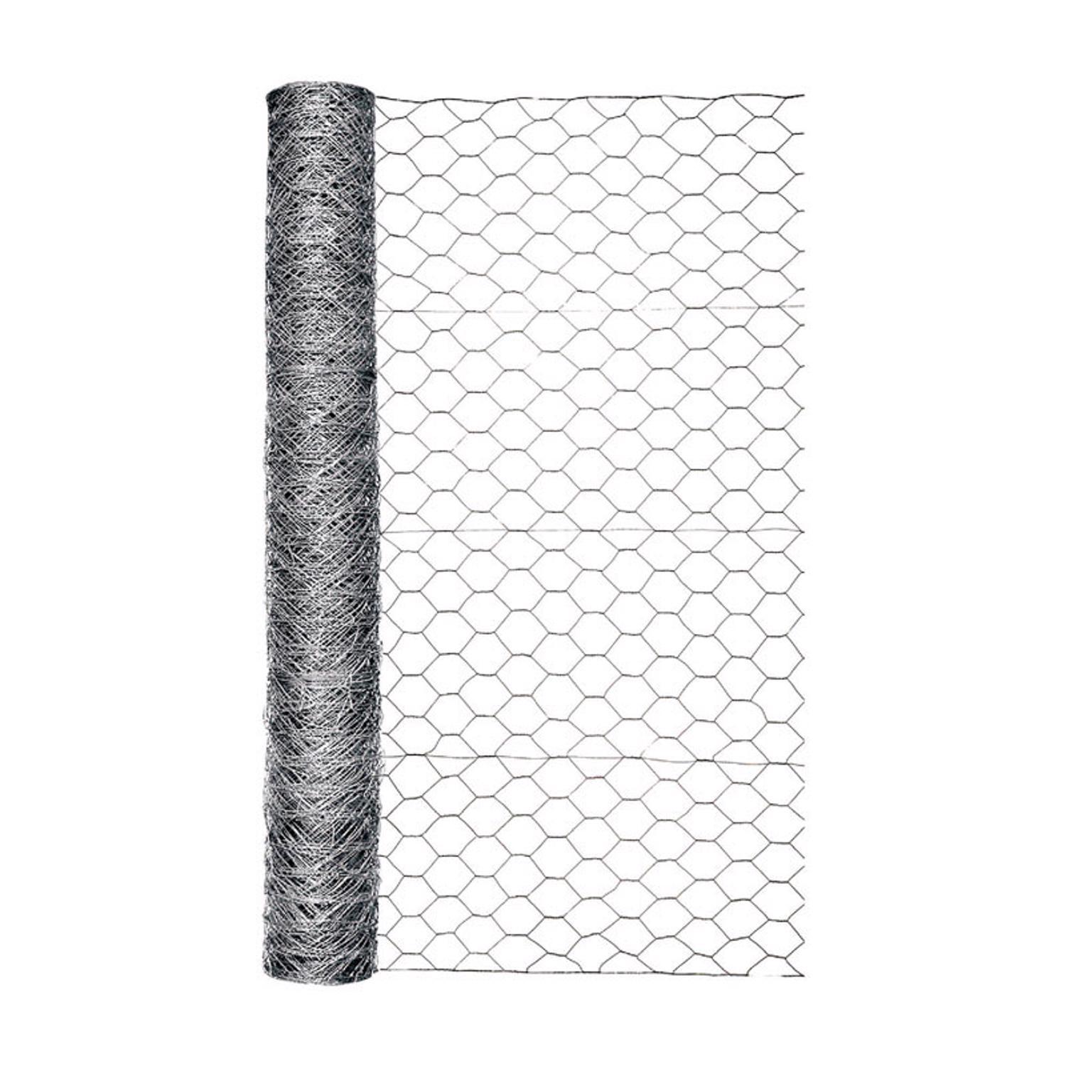 Garden Craft 48 in. H x 50 ft. L Galvanized Steel Poultry Netting 2 in.